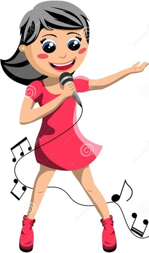 free clipart of girl singing - photo #33