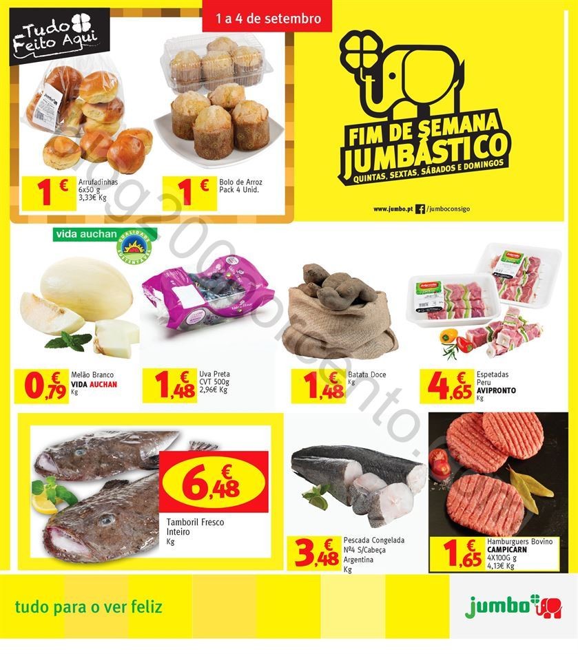 Antevisão folheto Jumbo 1a4set Fim de Semana Jumbástico