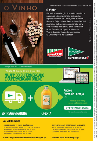 Antevisão folheto El Corte Ingles 