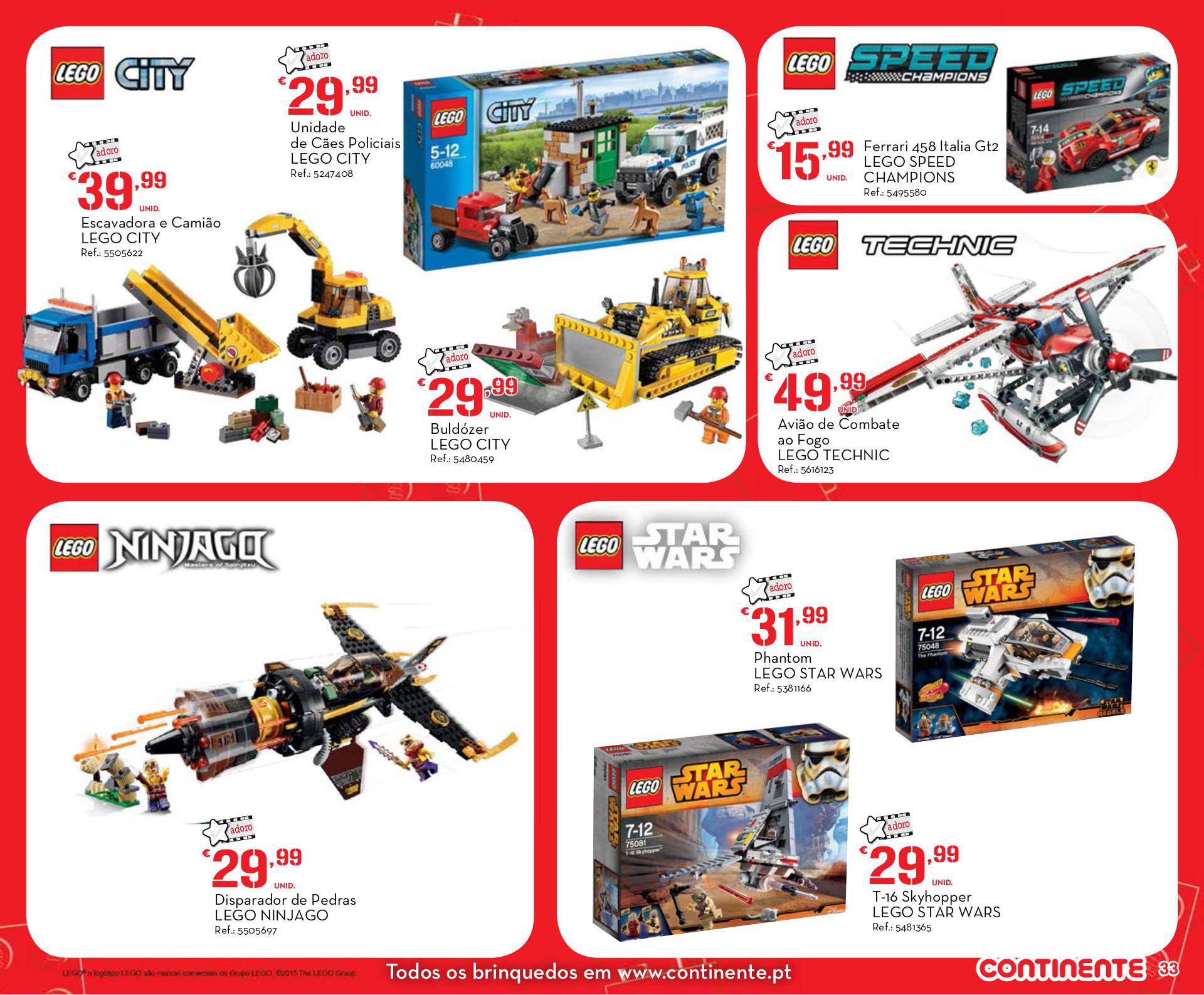 Antevisão folheto Continente especial brinquedos ilha da Madeira