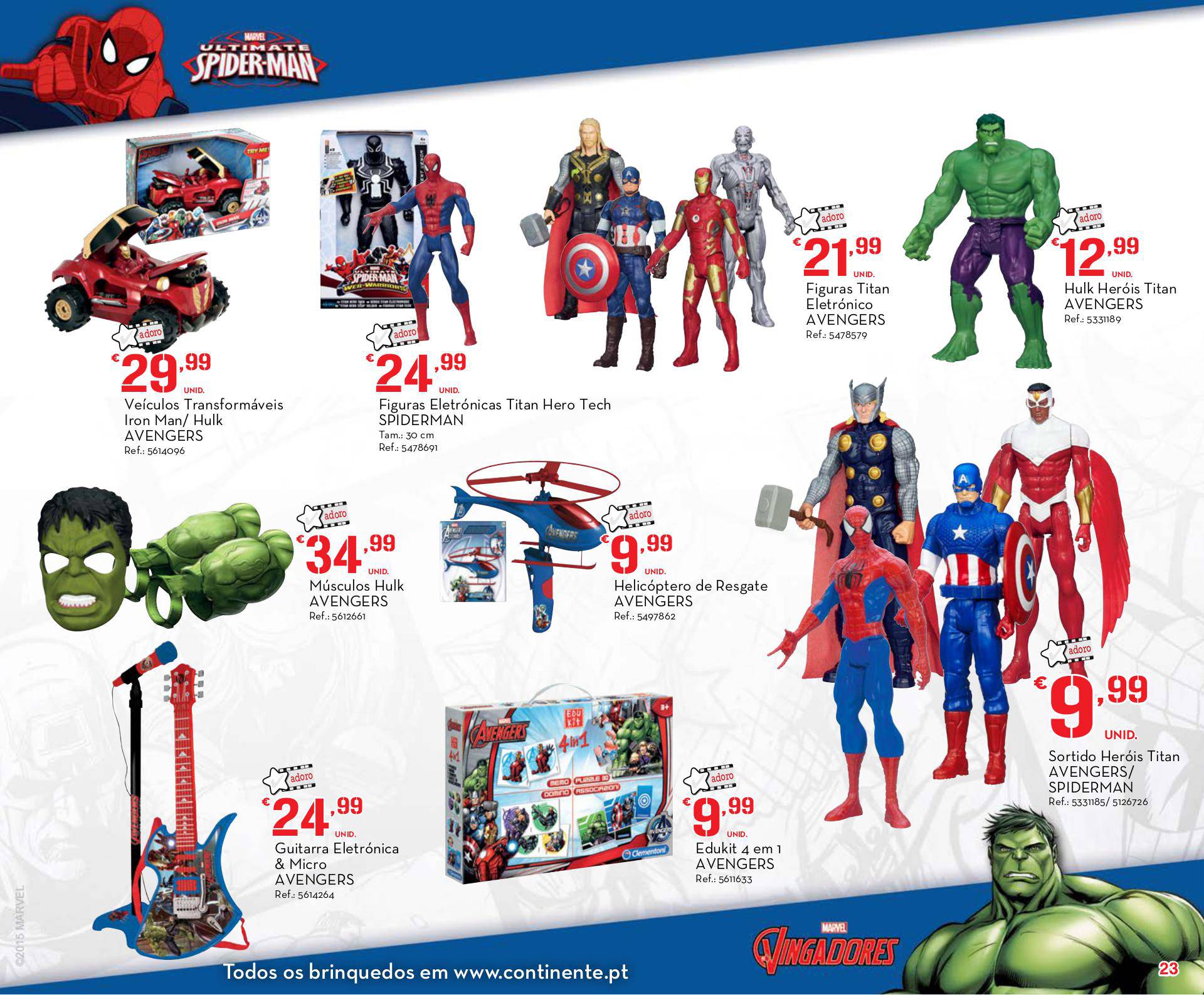 Novo folheto Continente especial brinquedos 