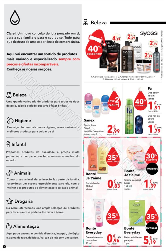 Antevisão folheto Clarel 