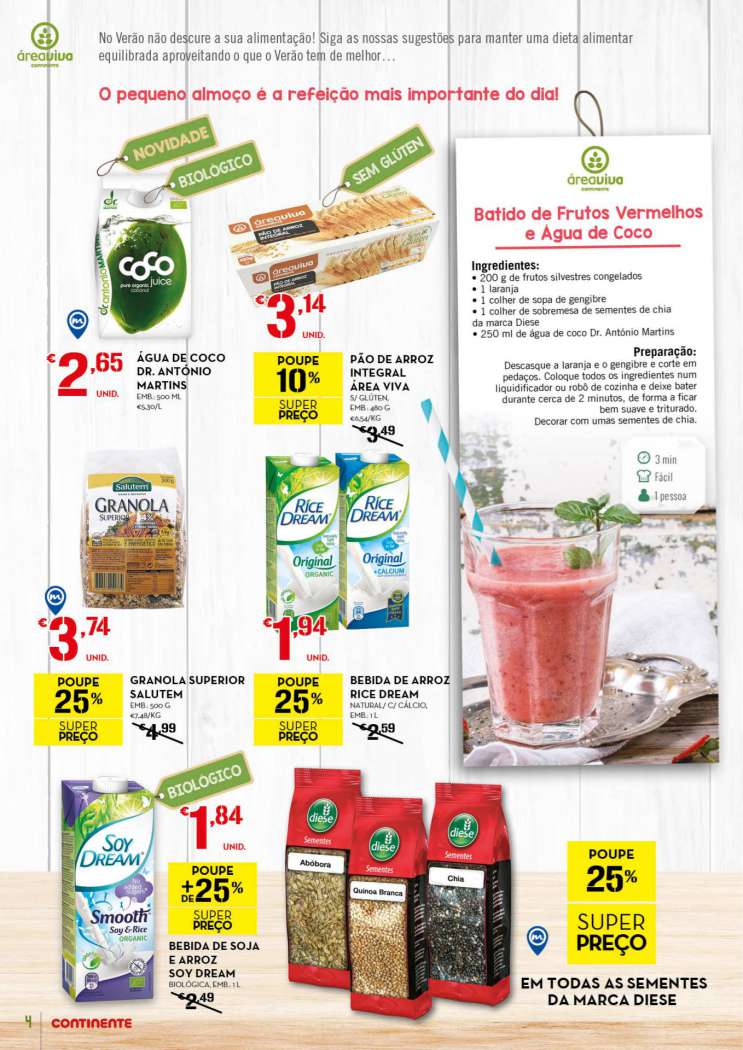 Antevisão folheto Continente Bem Estar