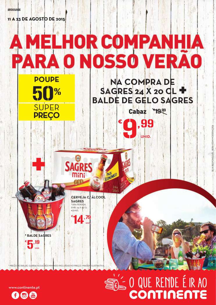 Antevisão folheto Continente Extra verão