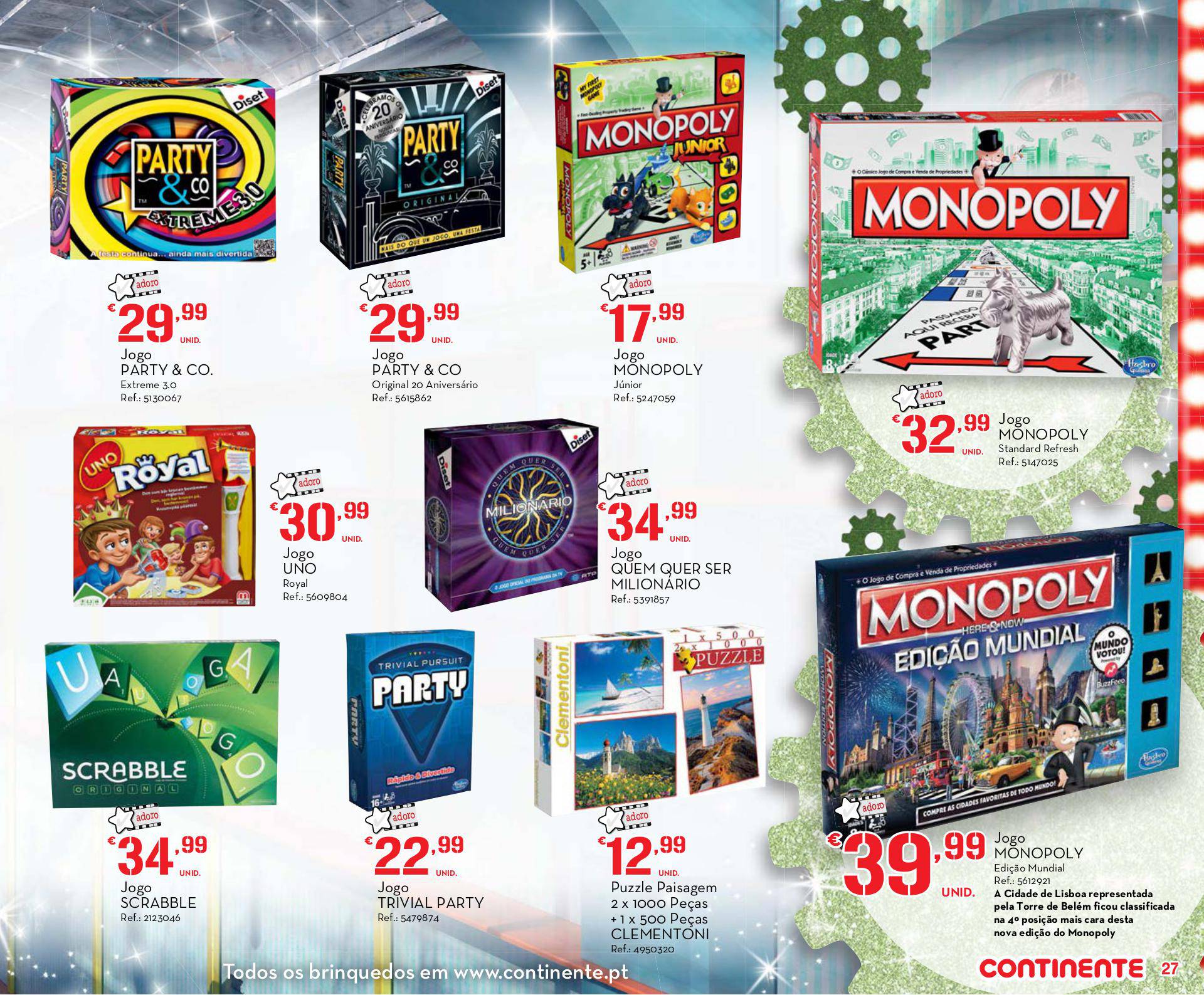 Antevisão folheto Continente especial brinquedos ilha da Madeira